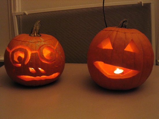 Carved and lit